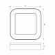 VIVALUX APLICE EXTERIOR LUMINAIRE DOLCE/SQ LED ∙ 15W ∙ NEGRU ∙ 4000K ∙ IP65 VIV004750