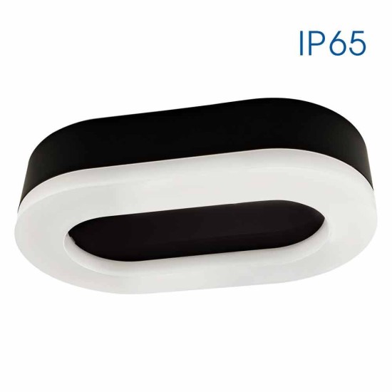 VIVALUX  LED CEILING LIGHT DOLCE/O LED ∙ 11W ∙ BLACK ∙ 4000K ∙ IP65 VIV004752