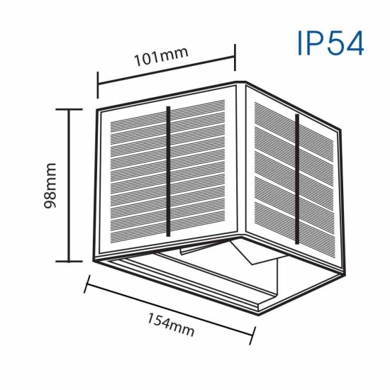 VIVALUX LED APLICE IKAR SOLAR LED 4W 70LM 4000K IP54