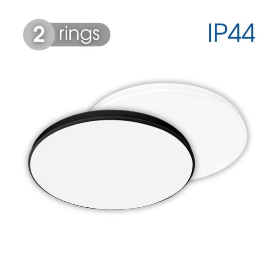 VIVALUX LED ПЛАФОН С ДВА РИНГА SIRI LED 32W 4000K IP44 VIV004811