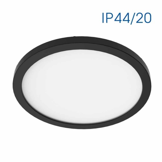 VIVALUX  LED ПЛАФОНИЕРА NEBULA LED 12W/18W/24W  ЧЕРЕН CCT-SWITCH 3000K/4000K/6000K