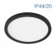 VIVALUX  LED ПЛАФОНИЕРА NEBULA LED 12W/18W/24W  ЧЕРЕН CCT-SWITCH 3000K/4000K/6000K