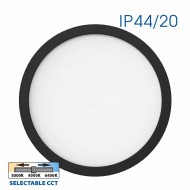 VIVALUX CORPORARE DE ILUMINAT NEBULA LED 12W/18W/24W  NEGRU CCT-SWITCH 3000K/4000K/6000K