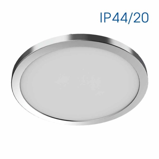 VIVALUX CORPORARE DE ILUMINAT NEBULA LED 12W/18W/24W  CROM CCT-SWITCH 3000K/4000K/6000K