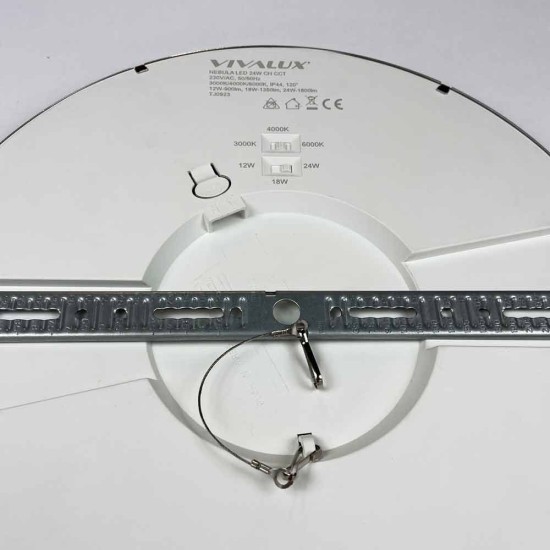 VIVALUX CORPORARE DE ILUMINAT NEBULA LED 12W/18W/24W  CROM CCT-SWITCH 3000K/4000K/6000K