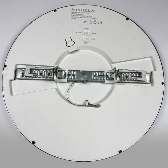VIVALUX CORPORARE DE ILUMINAT NEBULA LED 12W/18W/24W  CROM CCT-SWITCH 3000K/4000K/6000K