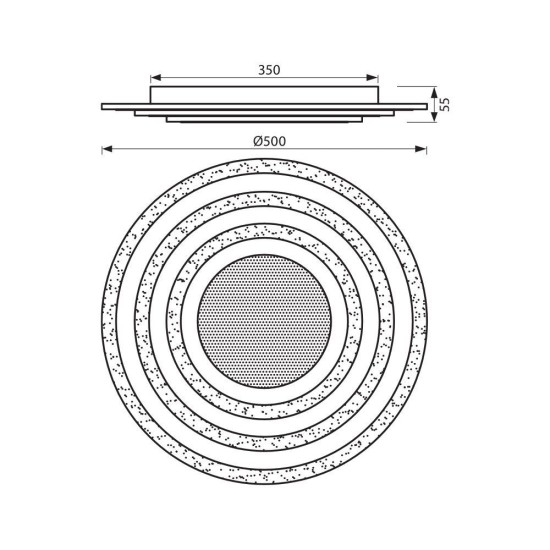 VIVALUX CORPORARE DE ILUMINAT LED VIVALUX MULTIFUNCTIONAL SATURN LED 75W VIV004831