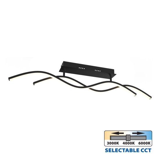 VIVALUX CORPORARE DE ILUMINAT SOLUT LED 27W NEGRU CCT-switch VIV004859