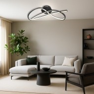 VIVALUX  LED ПЛАФОНИЕРА MIRAGE LED 33W ЧЕРЕН CCT-switch VIV004862