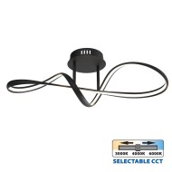 VIVALUX  LED ПЛАФОНИЕРА ETERNITY LED 36W ЧЕРЕН CCT-switch VIV004863