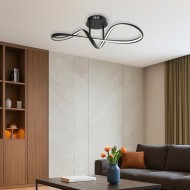 VIVALUX  LED ПЛАФОНИЕРА ETERNITY LED 36W ЧЕРЕН CCT-switch VIV004863