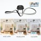 VIVALUX LED LIGHTING FIXTURE ETERNITY LED 36W BLACK CCT-switch VIV004863