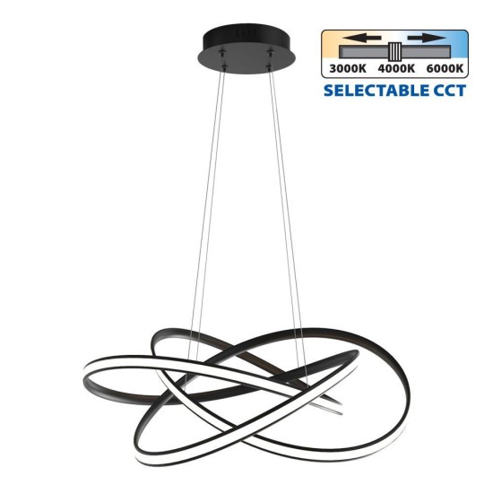 VIVALUX  LED ПОЛИЛЕЙ MAREA LED 60W CCT ЧЕРЕН VIV004867