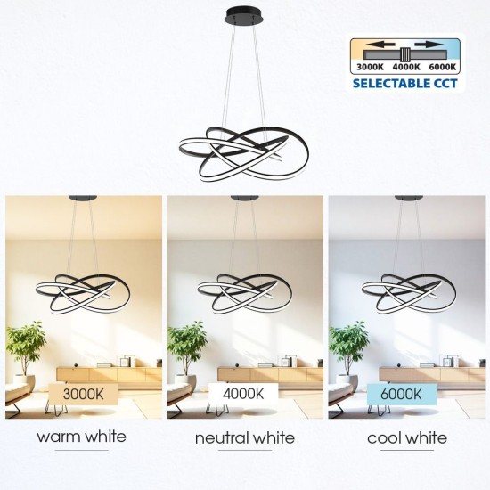 VIVALUX  LED ПОЛИЛЕЙ MAREA LED 60W CCT ЧЕРЕН VIV004867