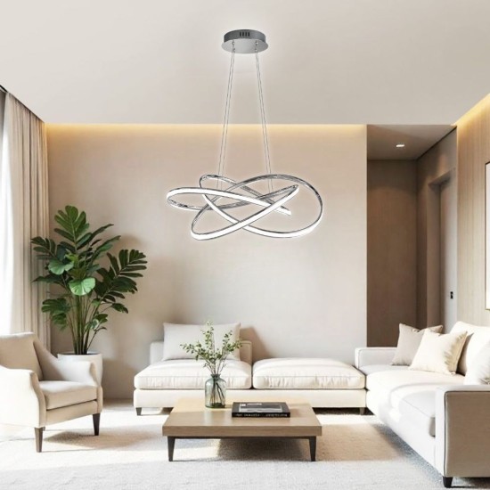 VIVALUX  LED ПОЛИЛЕЙ MAREA LED 60W CCT ХРОМ VIV004868