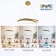 VIVALUX LED CHANDELIER OMICRON LED 38W  GOLD CCT VIV004869