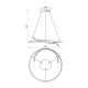 VIVALUX  LED ПОЛИЛЕЙ OMICRON LED 38W CCT ЧЕРЕН VIV004870