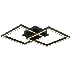 VIVALUX  LED ПЛАФОНИЕРА SONOMA LED SQ2  20W ЧЕРЕН 4000K VIV005033