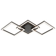 VIVALUX CORPORARE DE ILUMINAT SONOMA LED SQ3  24W BLACK 4000K VIV005036
