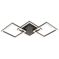 VIVALUX  LED ПЛАФОНИЕРА SONOMA LED SQ3  24W ЧЕРЕН 4000K VIV005036