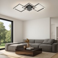 VIVALUX CORPORARE DE ILUMINAT SONOMA LED SQ3  24W BLACK 4000K VIV005036