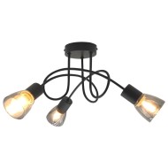 VIVALUX CEILING LIGHT DANTE CL789 3xE14  BLACK VIV005051
