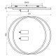 VIVALUX  LED МУЛТИФУНКЦИОНАЛНА ПЛАФОНИЕРА СПОТ С ДИСТАНЦИОННО ARAGON LED 86W VIV005153