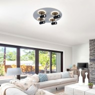 VIVALUX  LED МУЛТИФУНКЦИОНАЛНА ПЛАФОНИЕРА СПОТ С ДИСТАНЦИОННО DOROTHY LED 74W VIV005155