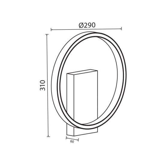 VIVALUX  LED АПЛИК MATTEO LED 12W VIV005157