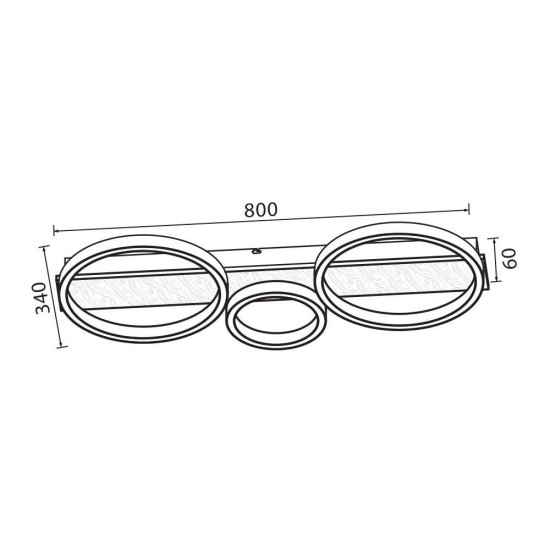 VIVALUX  LED ПЛАФОНИЕРА MATTEO LED 32W VIV005158