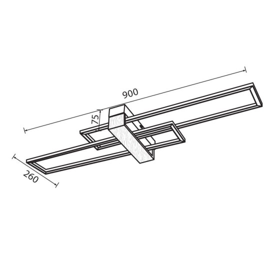 VIVALUX  LED ПЛАФОНИЕРА LUCAS LED 30W VIV005164