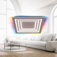 VIVALUX  LED МУЛТИФУНКЦИОНАЛНА ПЛАФОНИЕРА С ДИСТАНЦИОННО DAKOTA LED 102W RGB+CCT VIV005171 