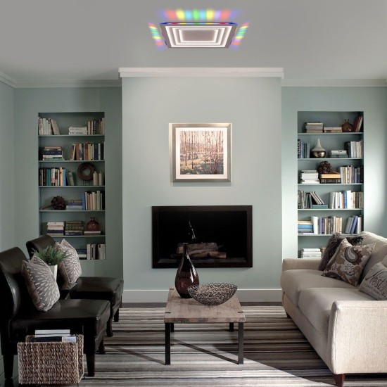 VIVALUX  LED МУЛТИФУНКЦИОНАЛНА ПЛАФОНИЕРА С ДИСТАНЦИОННО DAKOTA LED 102W RGB+CCT VIV005171