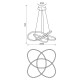 VIVALUX  LED ПОЛИЛЕЙ MAREA LED 60W CCT ХРОМ VIV004868