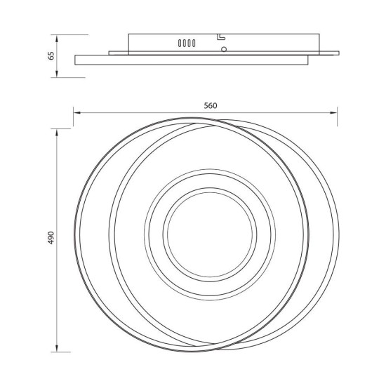 VIVALUX LED LIGHTING FIXTURE MULTIFUNCTIONAL TILDA LED 88W VIV005175