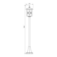 VIVALUX LANTERN JARDIN PS008 COFFEE  IP44 VIV004235