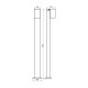 VIVALUX GARDEN POLE LIGHTING FIXTURE SEOUL/PS ∙ 1 X GU10 ∙ BLACK ∙ IP44 VIV004352