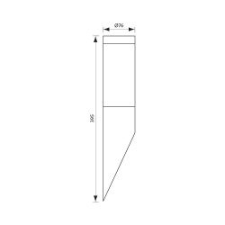 VIVALUX FACADE LIGHTING FIXTURE TOKYO/WI ∙ 1 X E27 ∙ BLACK ∙ IP44 VIV004668