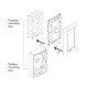 LEGRAND PVC CONSOLE FOR SURFACE MOUNTING FOR SWITCH 146x86 BELANKO S WHITE 613351