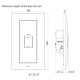 LEGRAND BOILER SWITCH WITH INDICATION BELANKO S ANTHRACITE 45А 617777