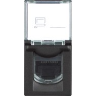 BTicino Classia РОЗЕТКA ИНТЕРНЕТ RJ45 UTP cat.5E 1-МОД ЧЕРЕН RG4279C5E