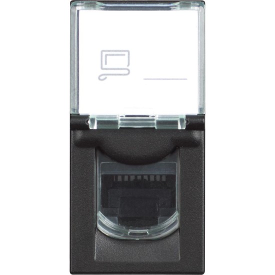 BTicino Classia SOCKET INTERNET RJ45 UTP cat.5E 1-MOD NEGRU RG4279C5E