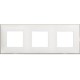 BTICINO CLASSIA TRIPLE MODULES FRAME WHITE SATIN R4802M3WS