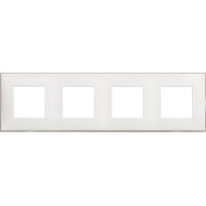 BTICINO CLASSIA 4 MODUL FRAME WHITE SATIN R4802M4WS