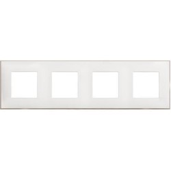 BTICINO CLASSIA 4 MODUL FRAME WHITE SATIN R4802M4WS