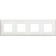 BTICINO CLASSIA 4 MODUL FRAME WHITE SATIN R4802M4WS