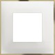 BTICINO CLASSIA 2 MODULES FRAME WHITE GOLD R4802WD
