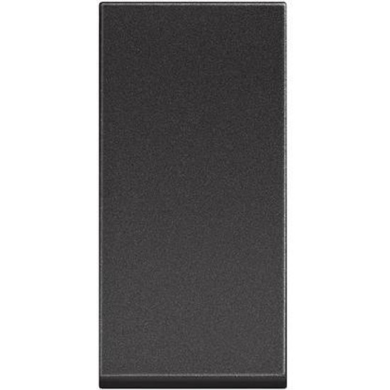 BTICINO CLASSIA BUTTON 1NO 10A BLACK RG4005