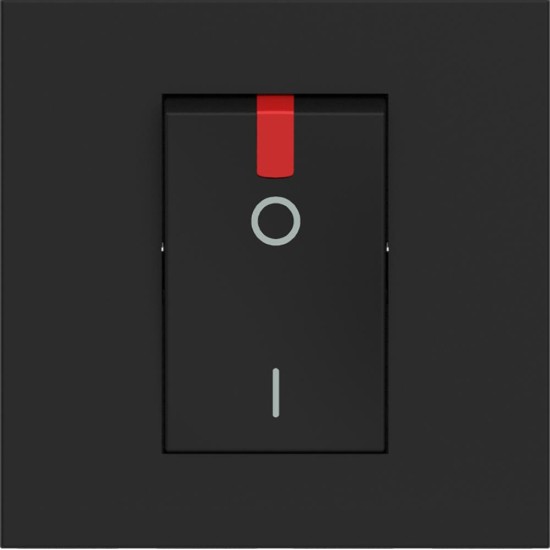 BTICINO CLASSIA TWO-POLE SWITCH FOR BOILER 2-MODE 32A BLACK RG4011P