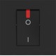 BTICINO CLASSIA TWO-POLE SWITCH FOR BOILER 2-MODE 32A BLACK RG4011P